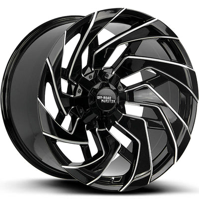 Off-Road Monster M24 Black/Machined wheel