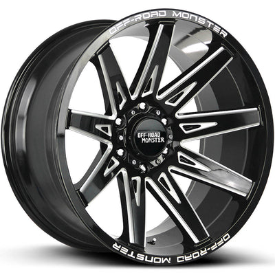 Off-Road Monster M25 Black/Machined wheel