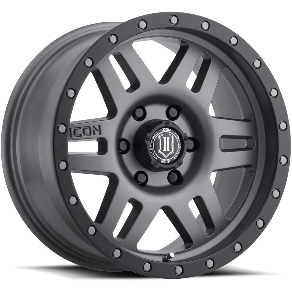 Icon SIX SPEED Titanium/Black wheel