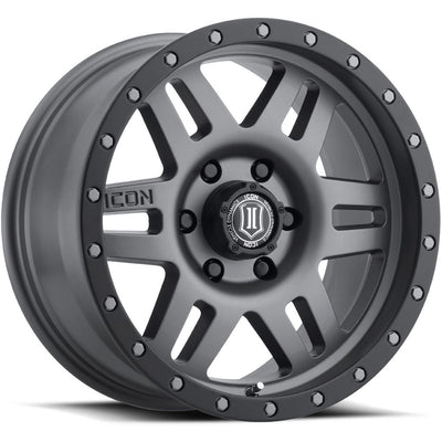 Icon SIX SPEED Titanium/Black wheel