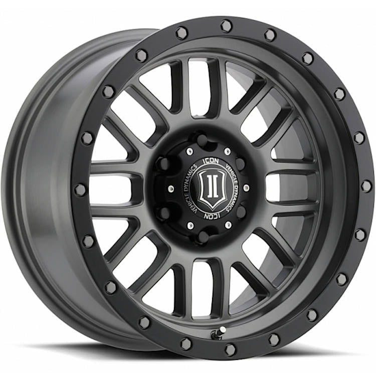 Icon Alpha Titanium/Black wheel
