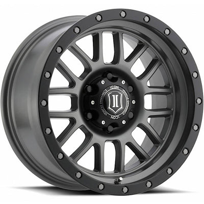 Icon Alpha Titanium/Black wheel