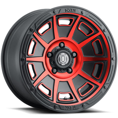 Icon Victory Black/Machined/Red wheel