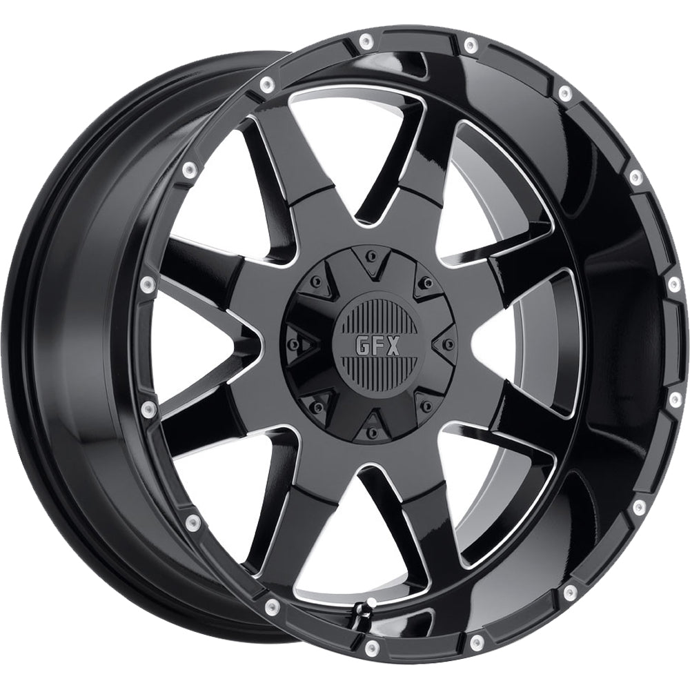 G-FX TR12 Black/Milled wheel