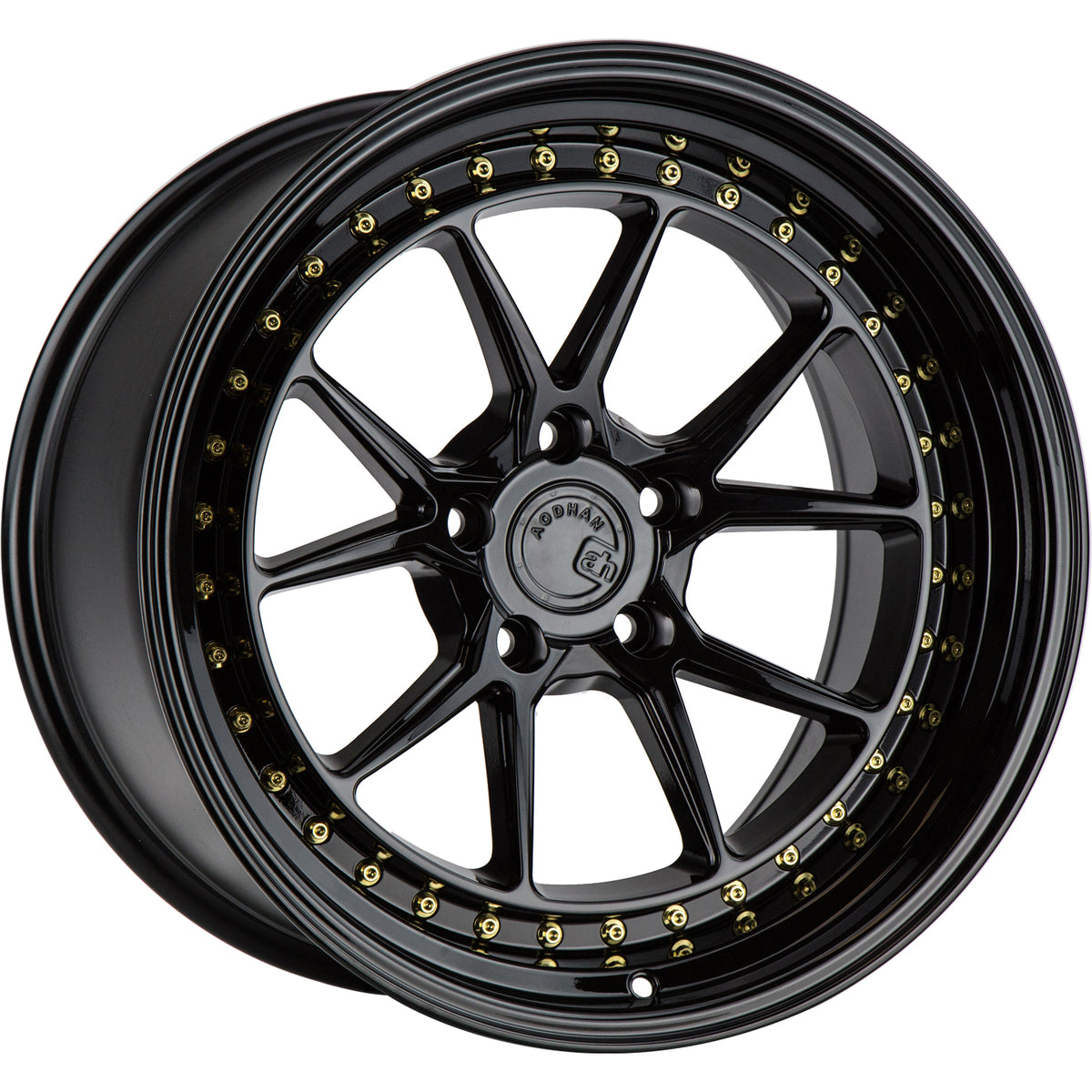 Aodhan DS08 Black/Gold wheel