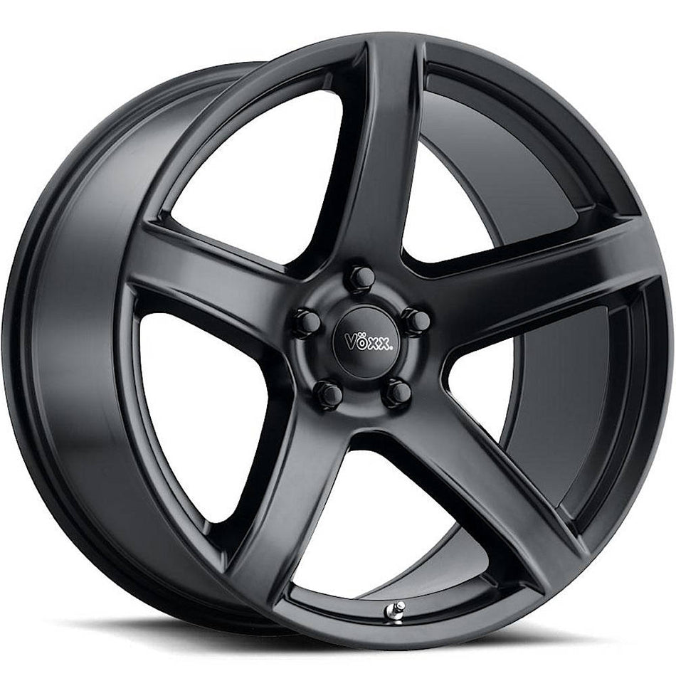 Voxx Hellcat 2 20x9.5 +18 Matte Black premium replica wheel for Dodge Challenger and Charger