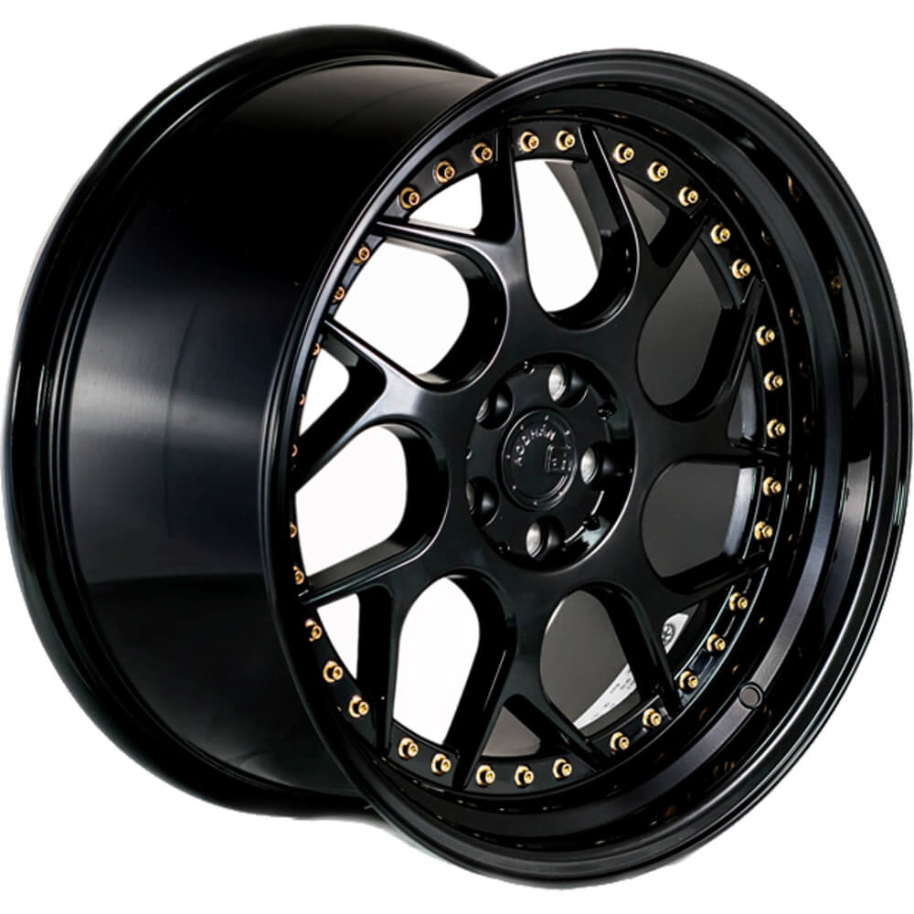 Aodhan DS01 Black/Gold wheel