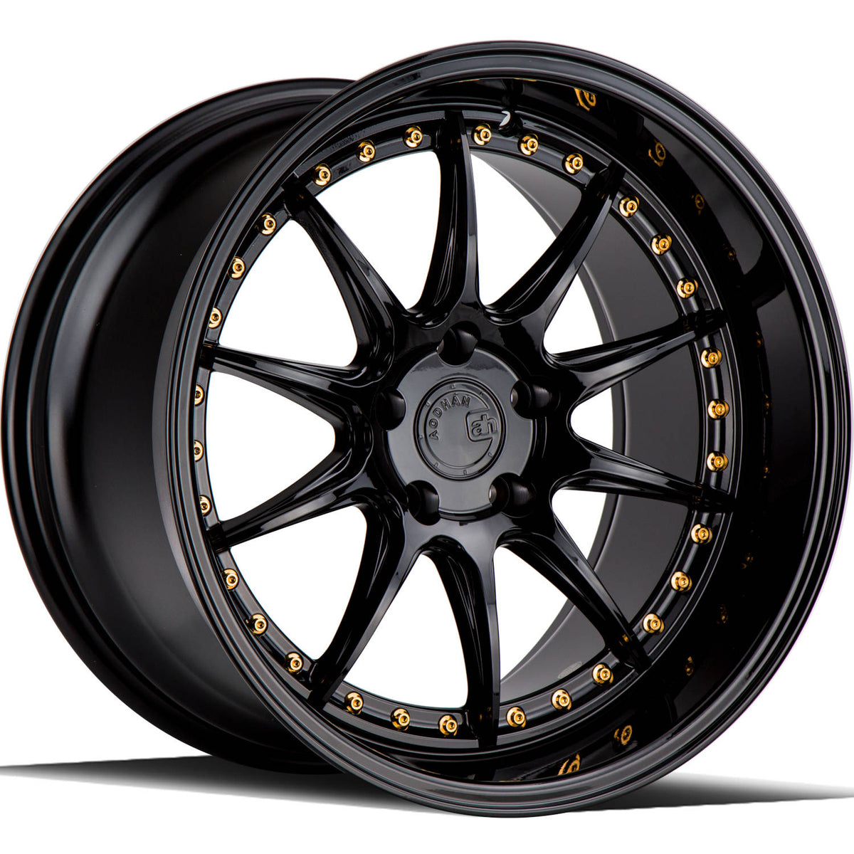 Aodhan DS07 Black/Gold wheel