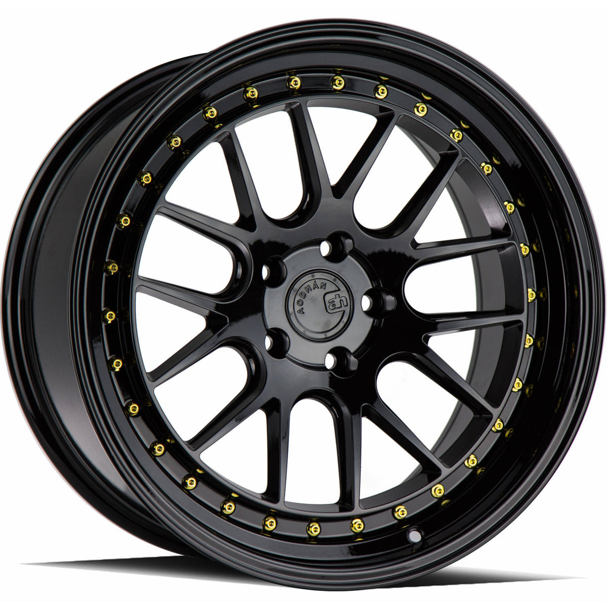 Aodhan DS06 Black/Gold wheel