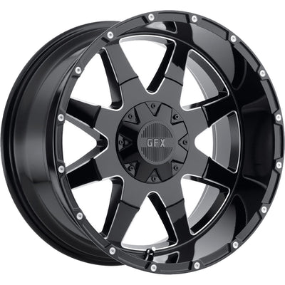 G-FX TR12 Black/Milled wheel