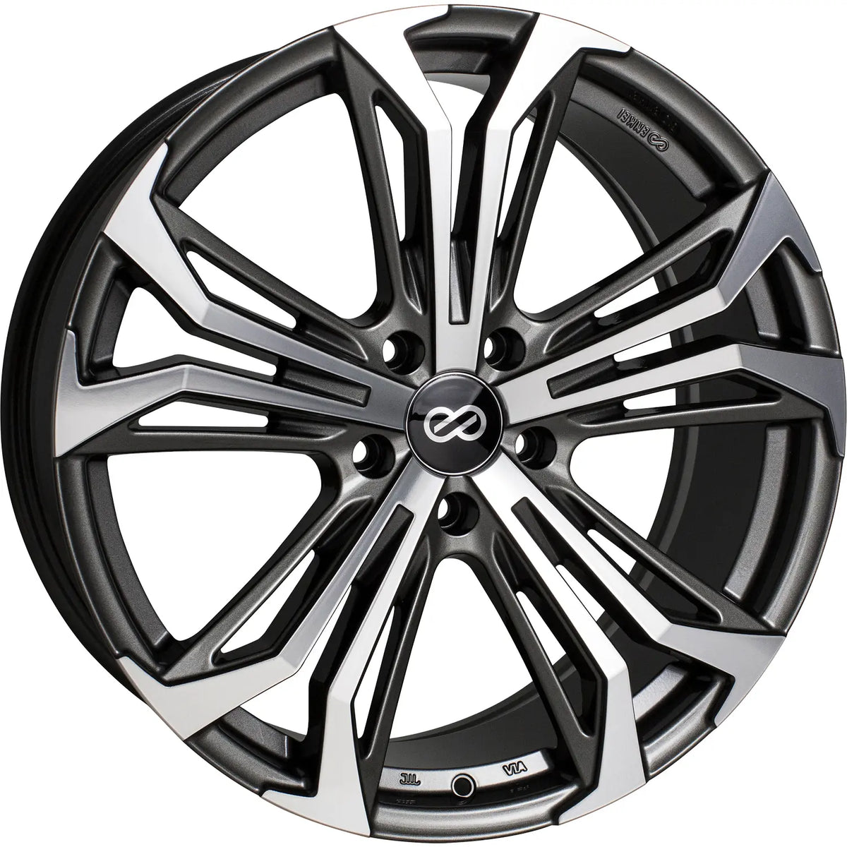 Enkei Vortex5 Anthracite/Machined wheel