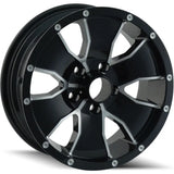 Trailer Wheels Style 14 Black with Machined  wheel