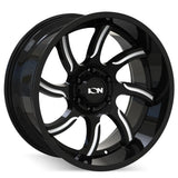 Ion 151 Gloss Black Milled wheel