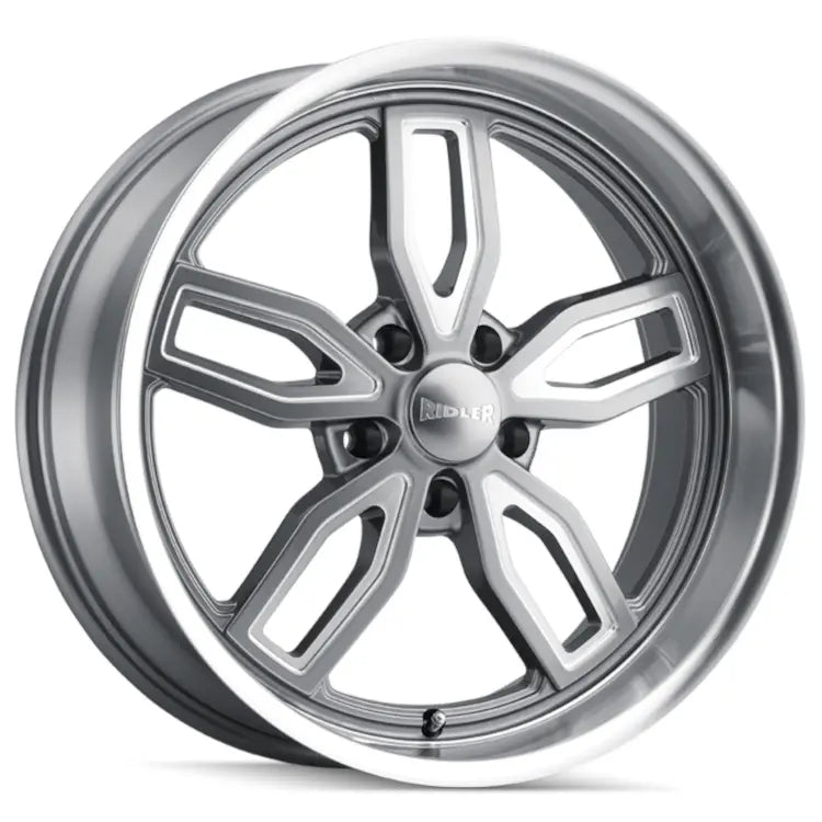 Ridler Style 608 Gray with Milled Spo wheel