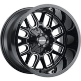 Mayhem COGENT 8107 Gloss Black Milled wheel