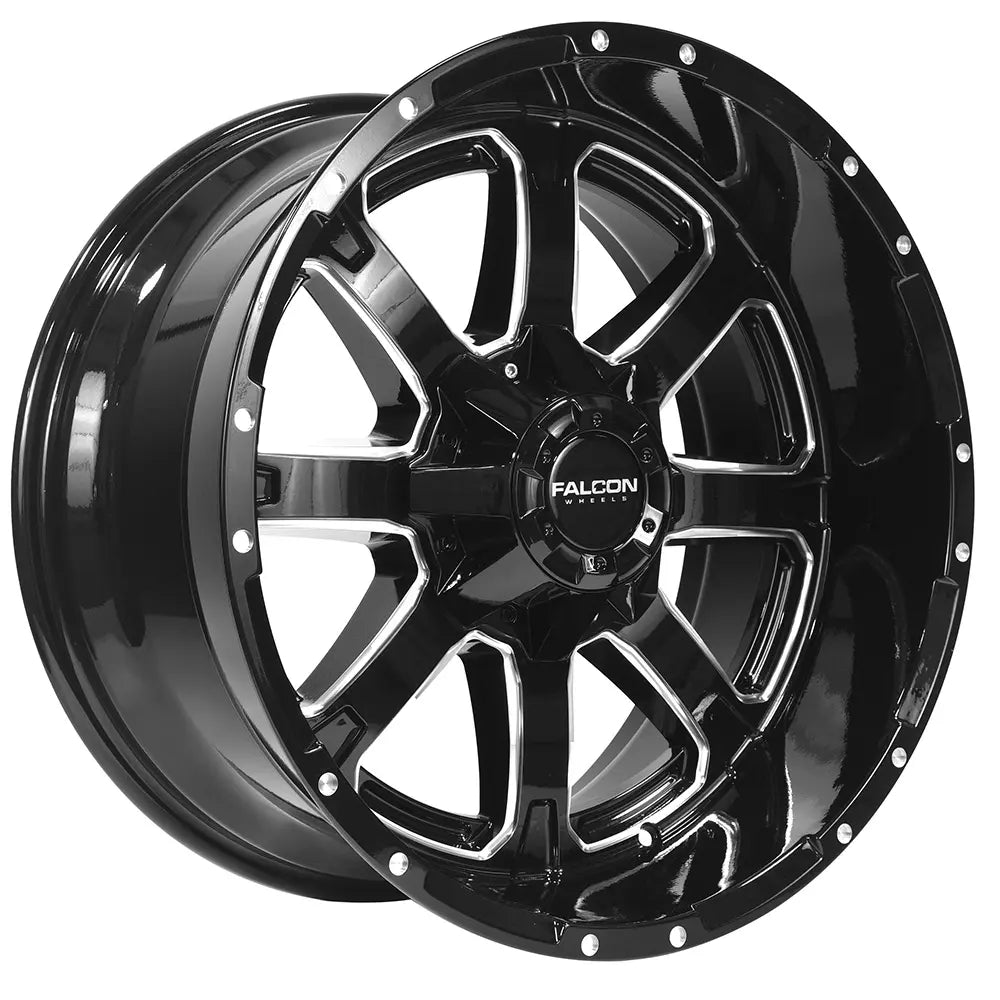 Falcon F1 Black/Machined wheel