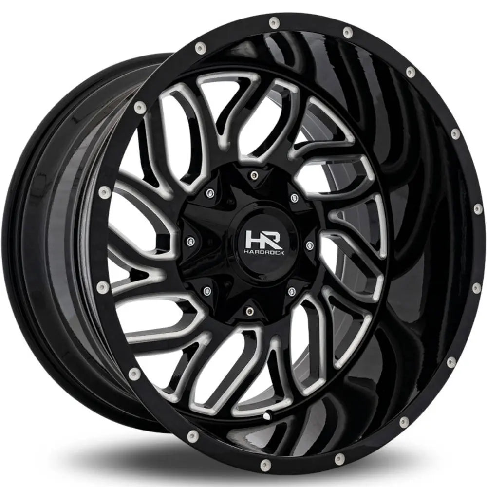 Hardrock H707 DESTROYER Black/Machined wheel