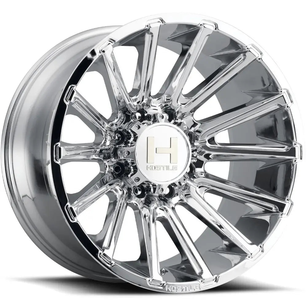 Hostile Typhoon Chrome wheel