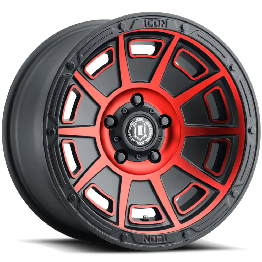 Icon VICTORY Black/Red wheel