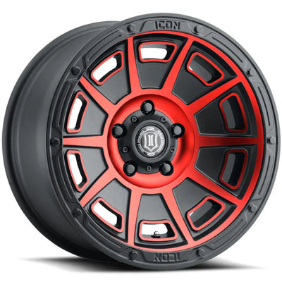 Icon VICTORY Black/Red wheel
