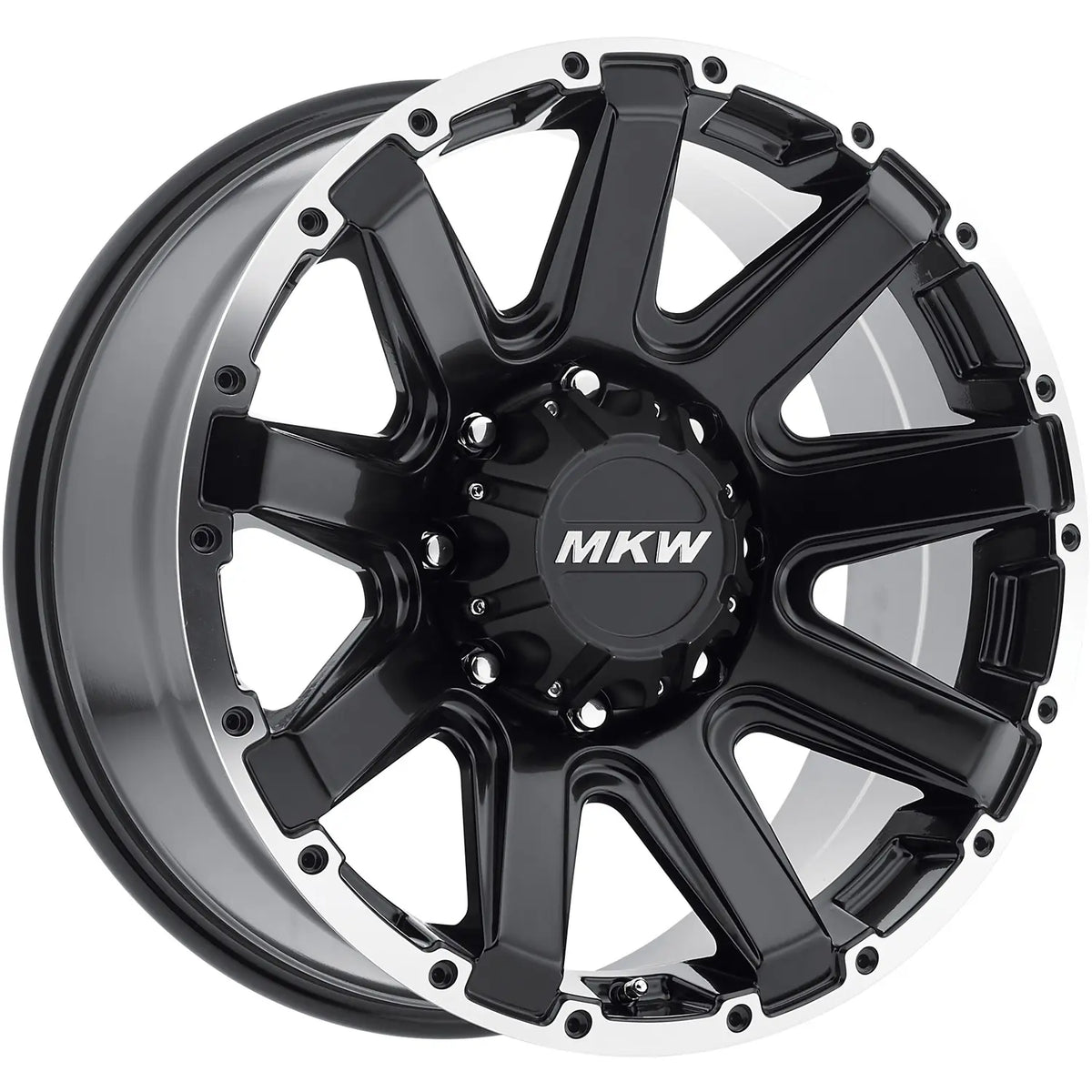 MKW M94 Black/Machined wheel