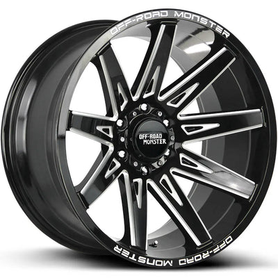 Off-Road Monster M25 Black/Machined wheel