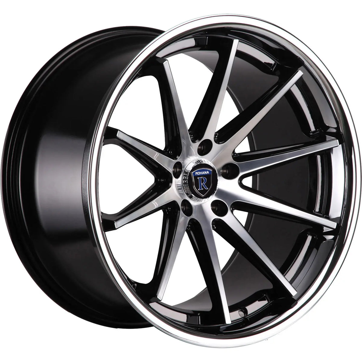 Rohana RC10 Black/Machined/Chrome wheel