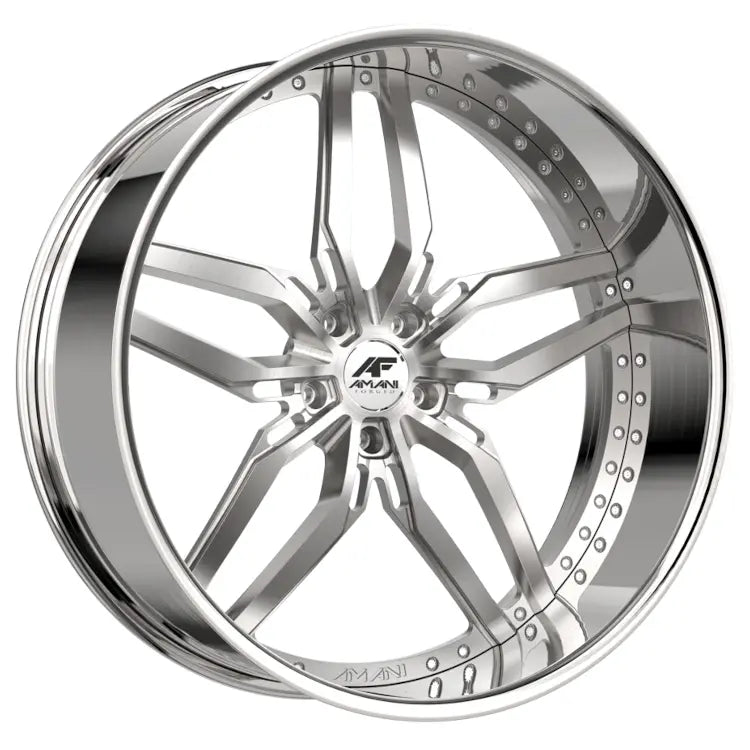 Amani DRIFT Brushed/Chrome wheel