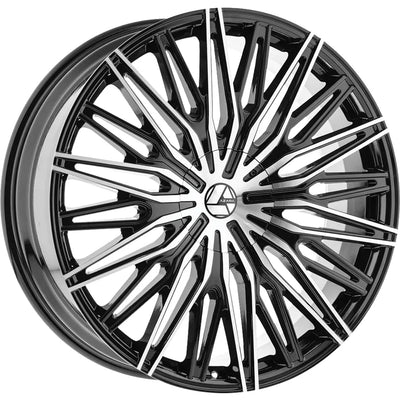 Azara AZA-522 Black Machined wheel