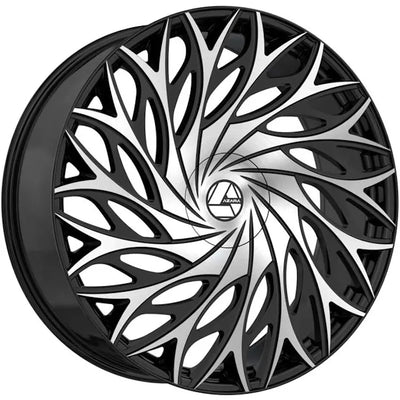 Azara AZA-525 Black Machined wheel