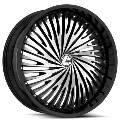 Azara AZA-526 Black Machined wheel