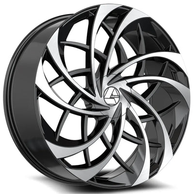 Azara AZA-540 Black Machined wheel