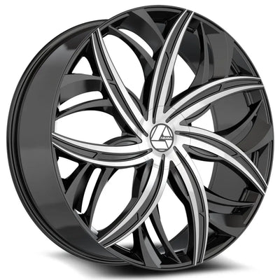 Azara AZA-541 Black Machined wheel