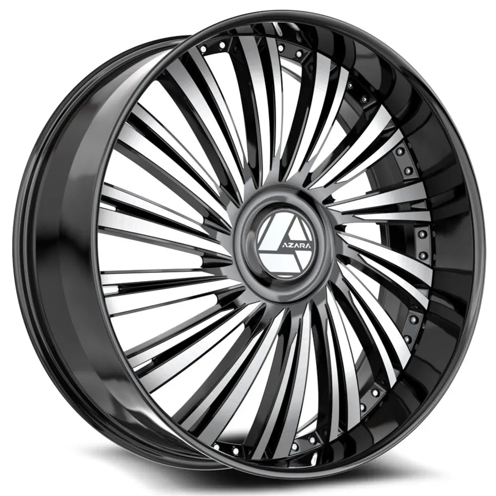 Azara AZX-102 Black Machined wheel