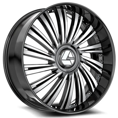 Azara AZX-102 Black Machined wheel