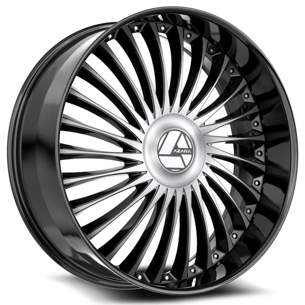 Azara AZX-103 Black Machined wheel