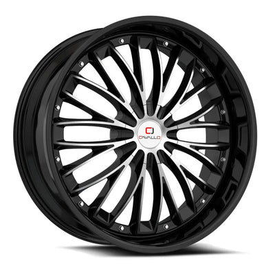 Cavallo CLV-42 Black Machined wheel