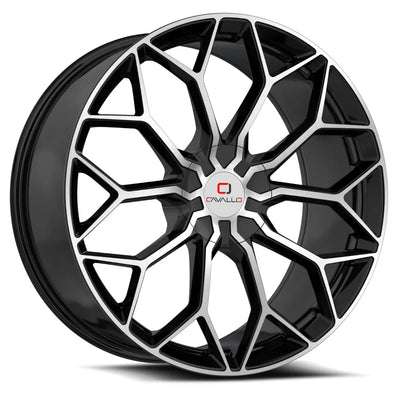 Cavallo CLV-44 Black Machined wheel
