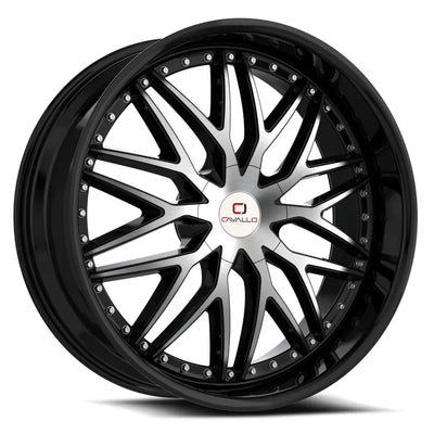 Cavallo CLV-46 Black Machined wheel