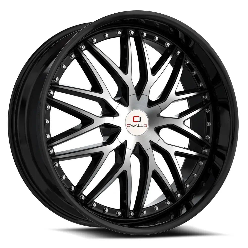 Cavallo CLV-46 Black Machined wheel