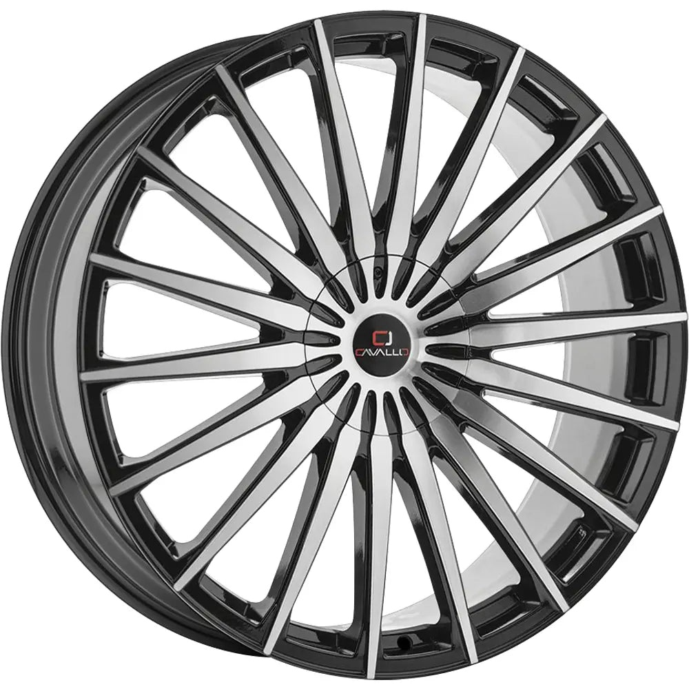 Cavallo CLV-34 Black Machined wheel