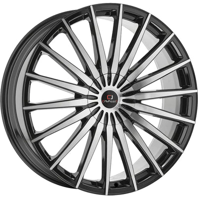 Cavallo CLV-34 Black Machined wheel