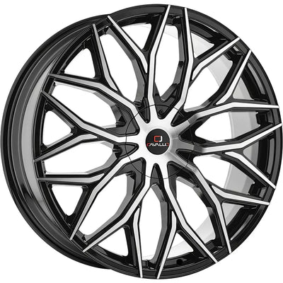 Cavallo CLV-37 Black Machined wheel