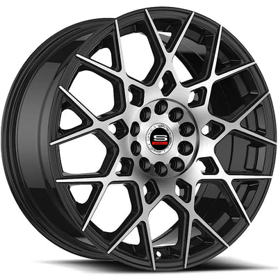 Spec-1 SP-52 Black Machined wheel