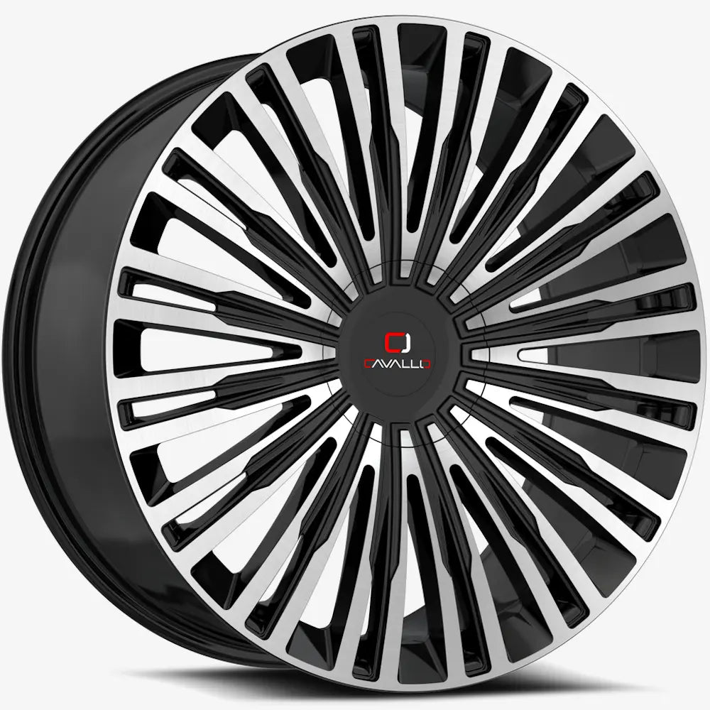 Cavallo CLV-48 Black Machined wheel