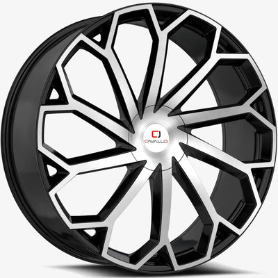 Cavallo CLV-51 Black Machined wheel
