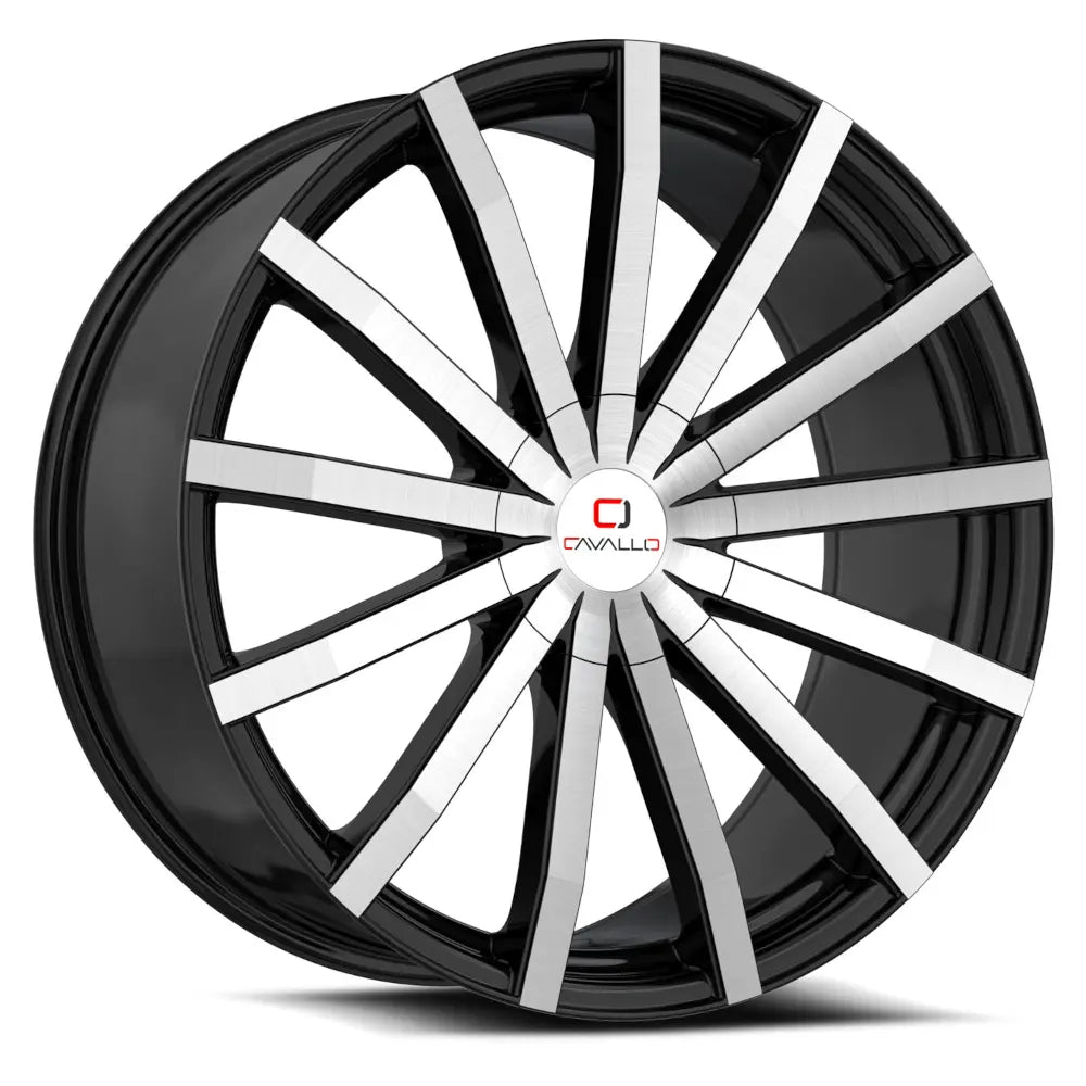 Cavallo CLV-52 Black Machined wheel