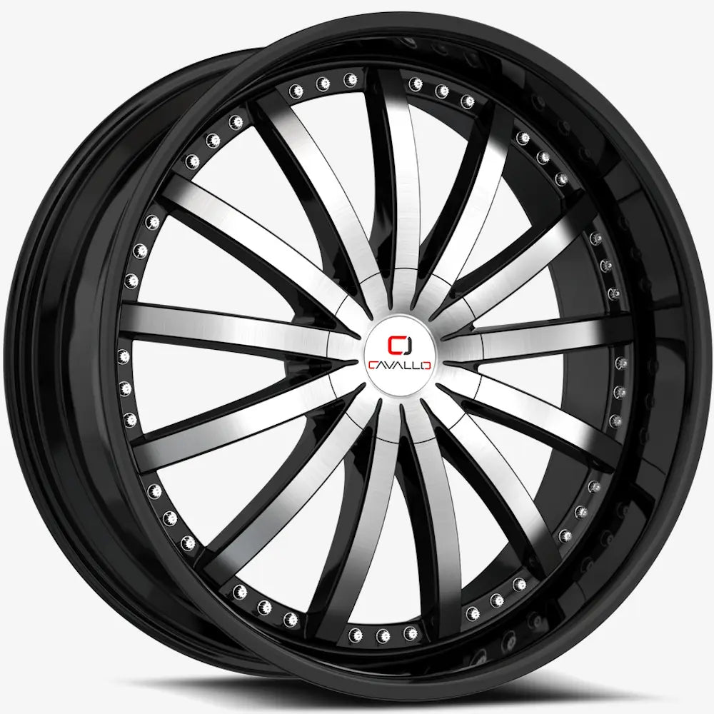 Cavallo CLV-53 Black Machined wheel