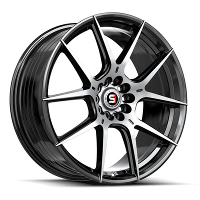 Spec-1 SP-71 Black Machined wheel