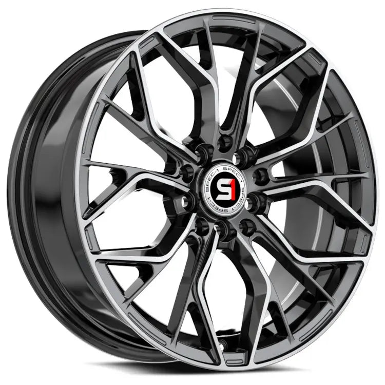 Spec-1 SP-76 Black Machined wheel